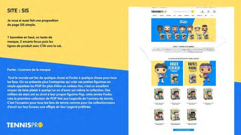 Page shop in shop + texte SEO